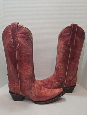 Circle G Women's Embroidered Western Boot Snip Toe - L5871
